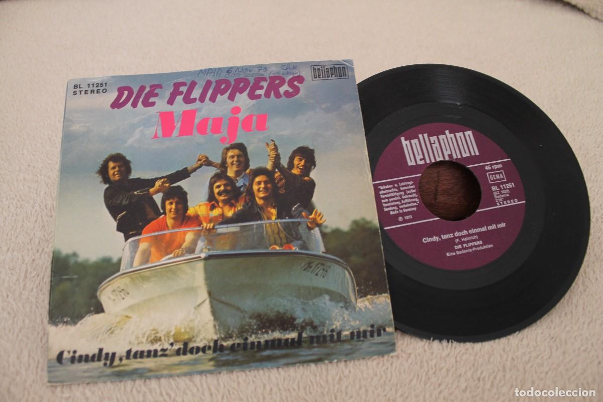 Discos de vinilo: DIE FLIPPERS MAJA SINGLE MADE IN GERMANY 1973 - Foto 2
