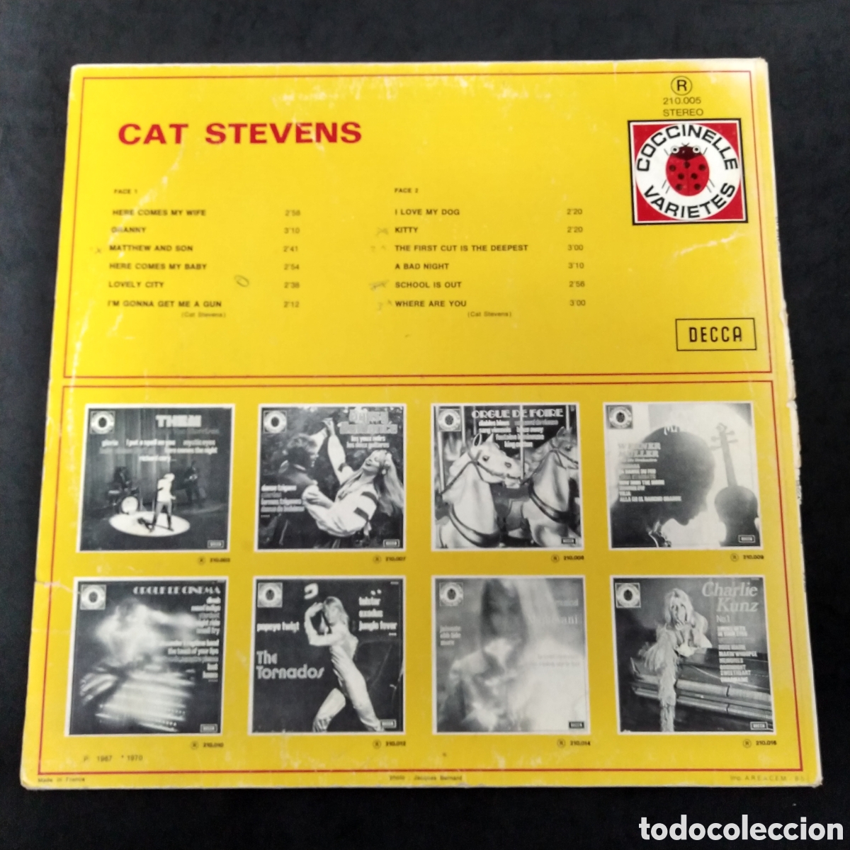 Discos de vinilo: CAT STEVENS - COCCINELLE VARIETES - LP - 1973 - Foto 2