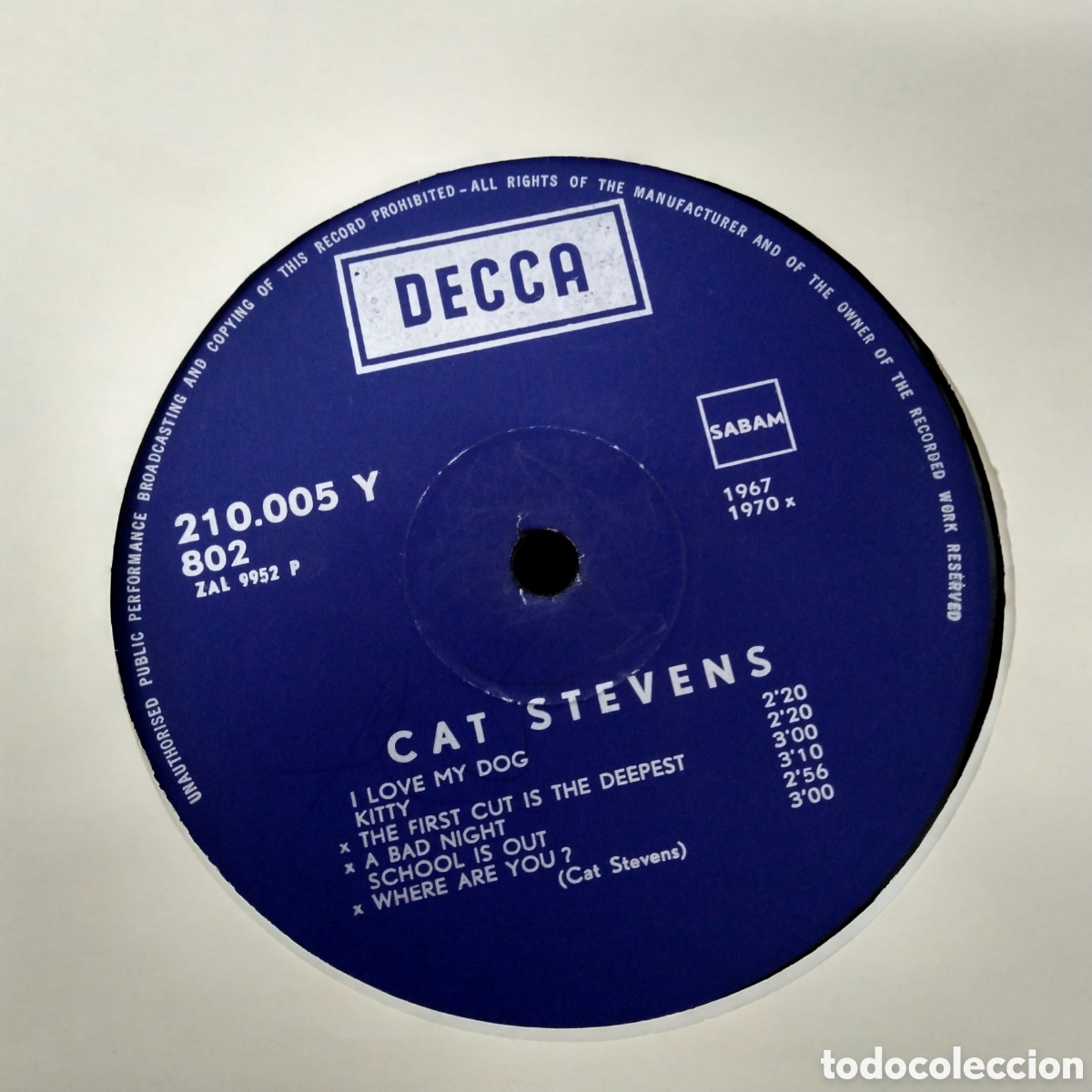Discos de vinilo: CAT STEVENS - COCCINELLE VARIETES - LP - 1973 - Foto 4