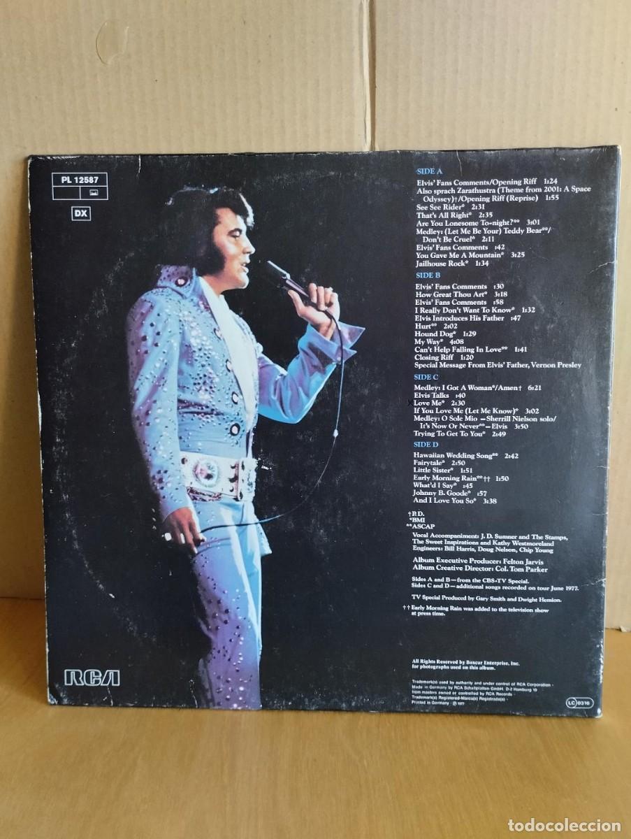 Discos de vinilo: ELVIS PRESLEY ---- IN CONCERT - Foto 2