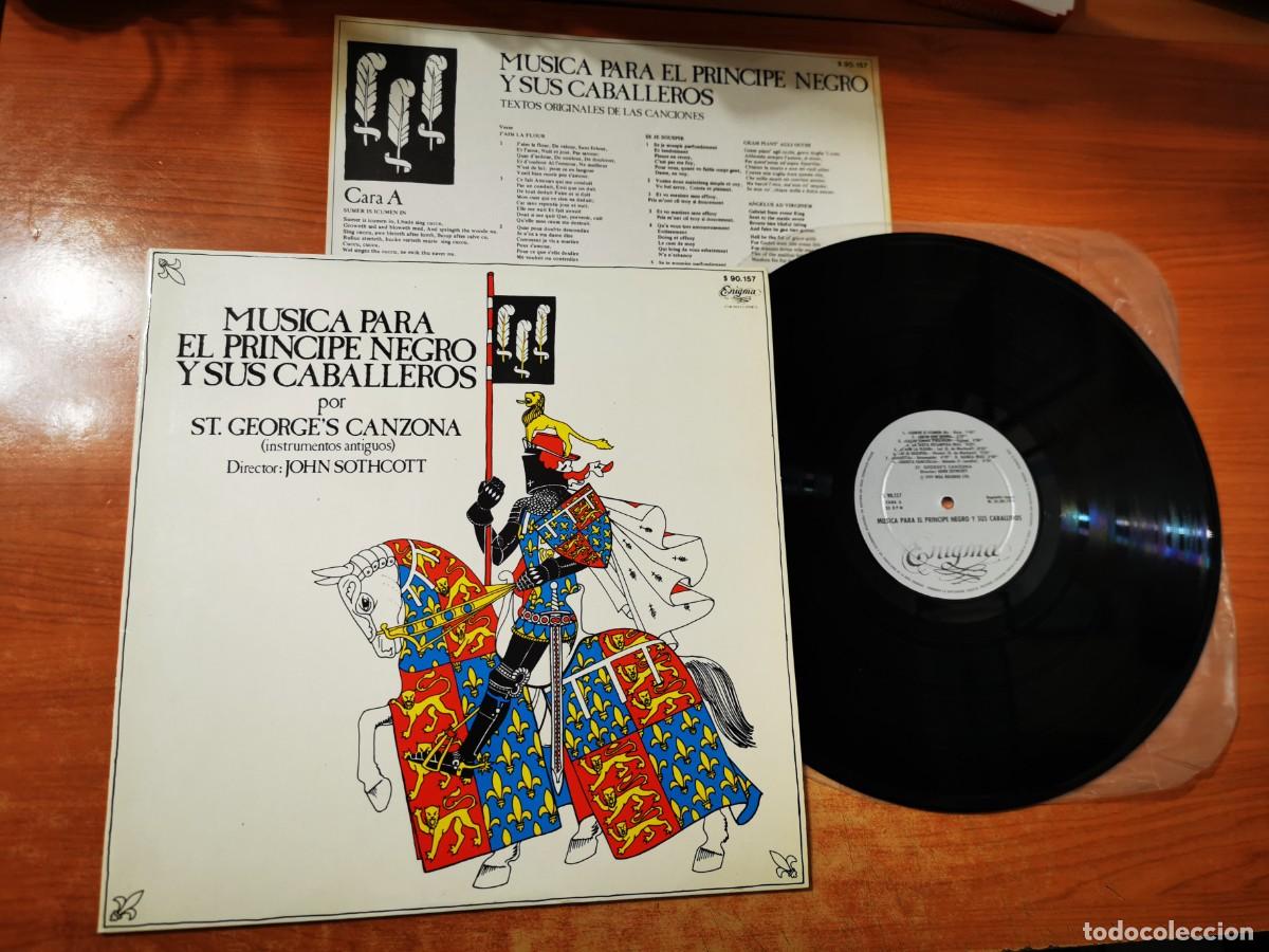 Discos de vinilo: MUSICA PARA EL PRINCIPE NEGRO Y SUS CABALLEROS ST. GEORGE'S CANZONA LP VINILO 1979 ESPA&Ntilde;A