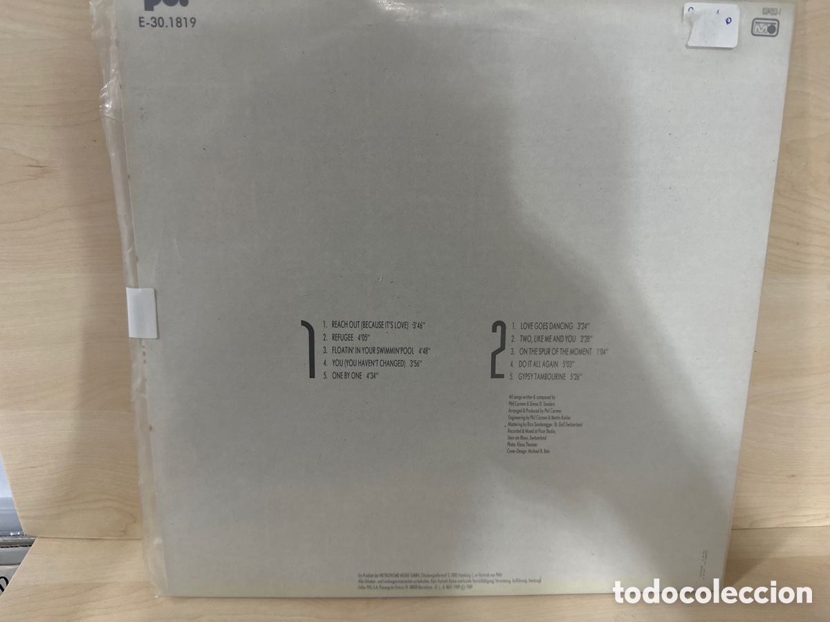Discos de vinilo: Phil Carmen - Changes (LP) 1989 - Foto 2