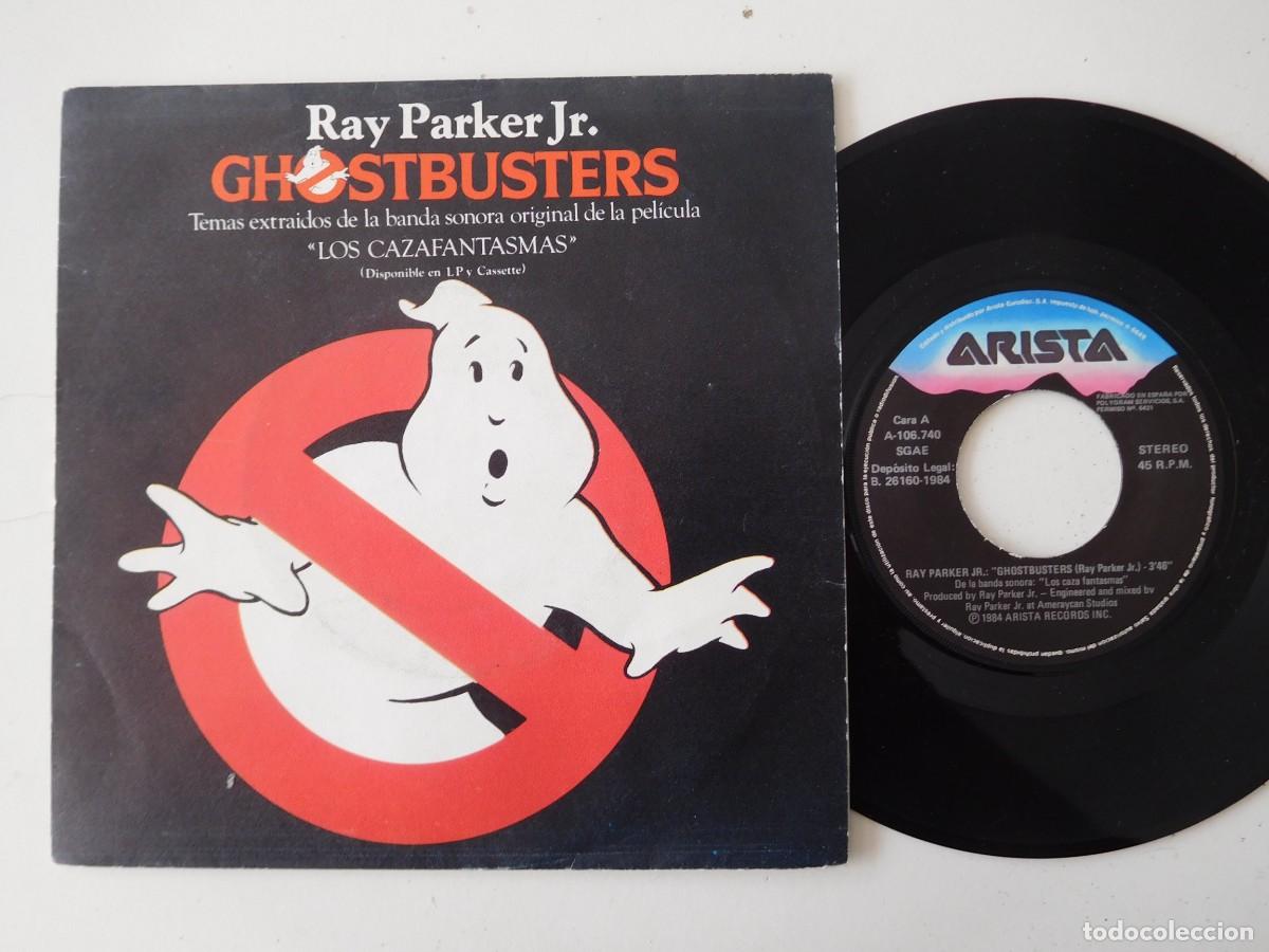 Discos de vinilo: Ghostbusters 7 Single banda sonora pel&iacute;cula - Foto 1