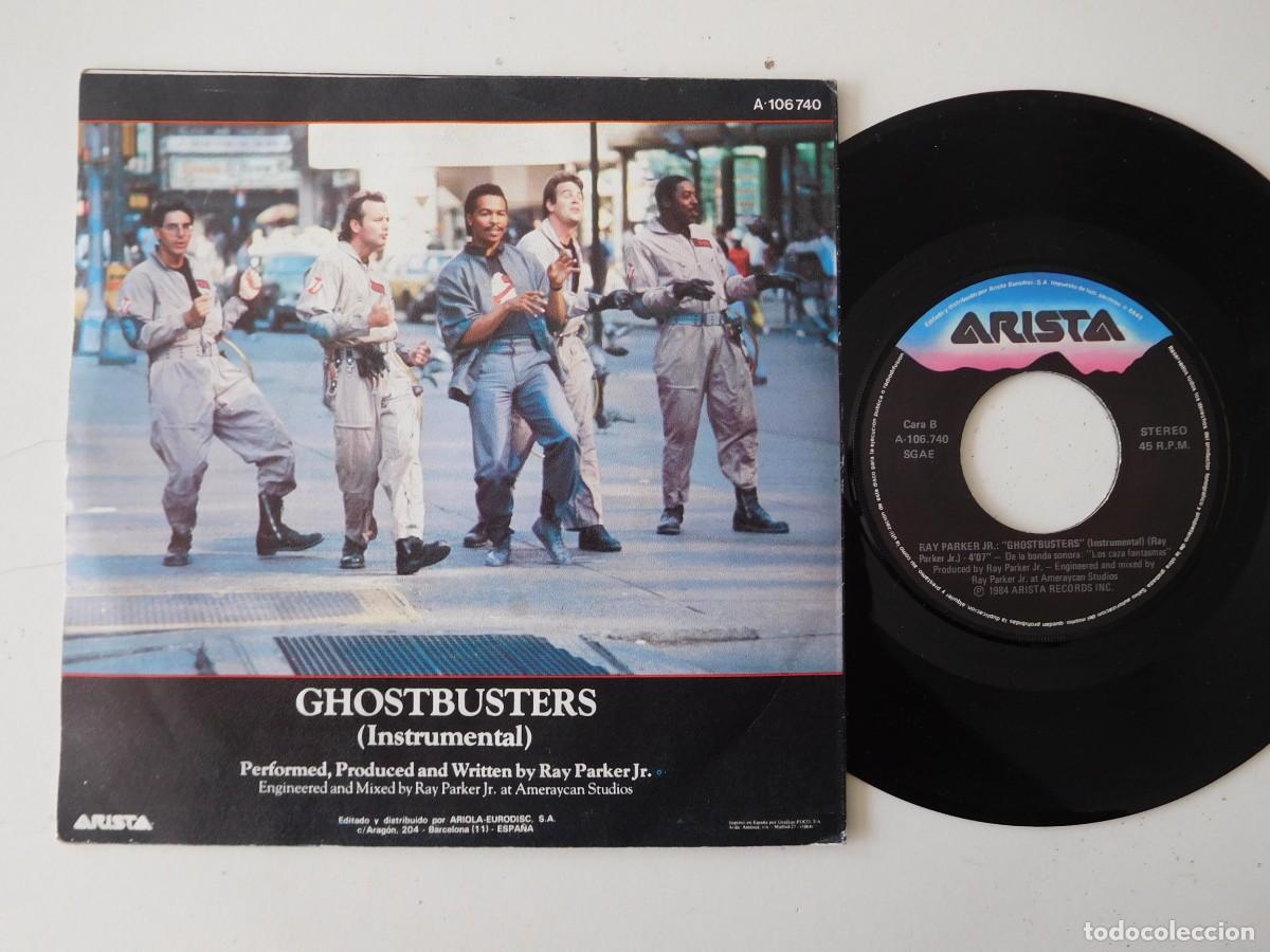 Discos de vinilo: Ghostbusters 7 Single banda sonora pel&iacute;cula - Foto 2