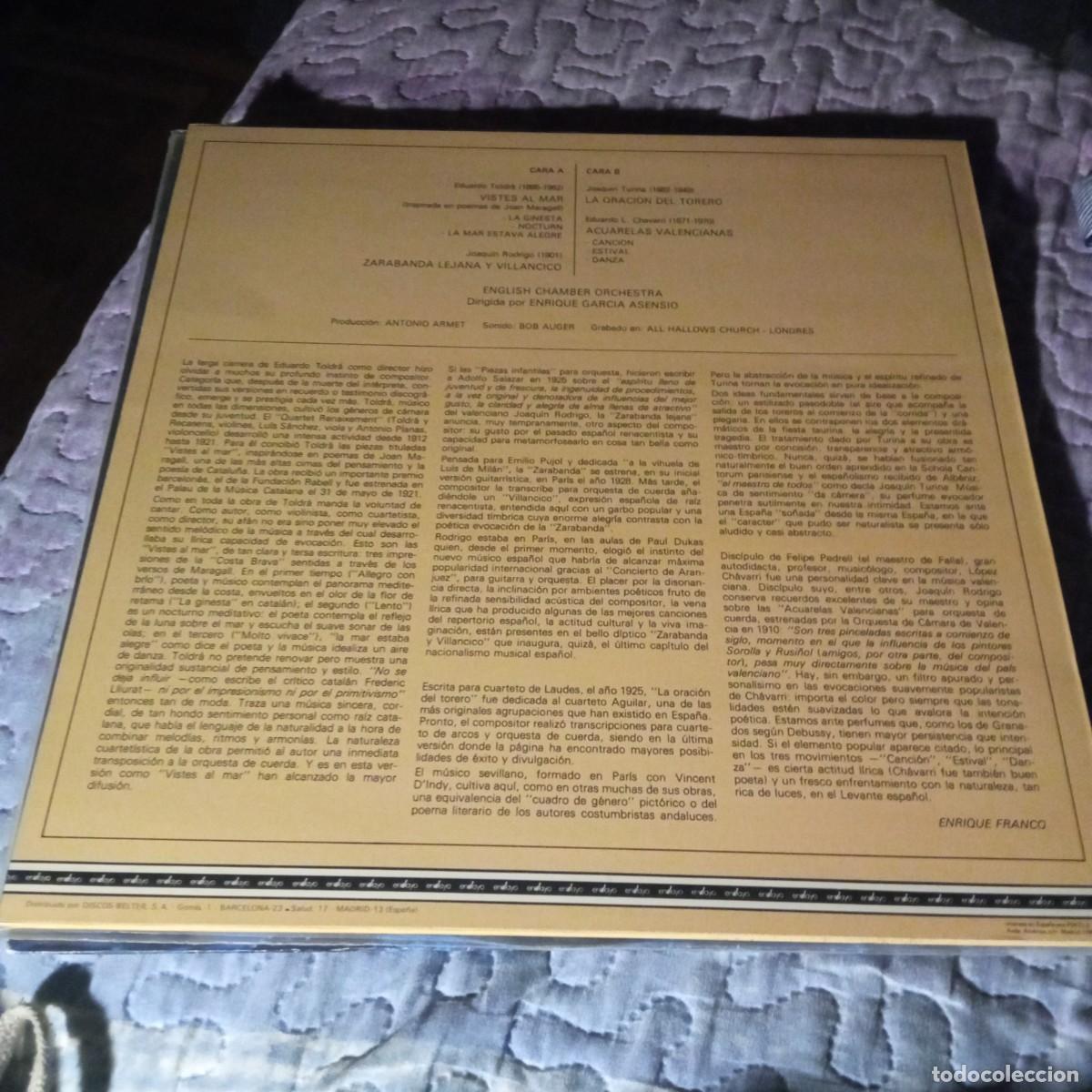 Discos de vinilo: Toldra, Turina,etc - Foto 2