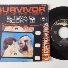 Discos de vinilo: ROCKY III 7 SINGLE BANDA SONORA PELÍCULA EYE OF THE TIGER