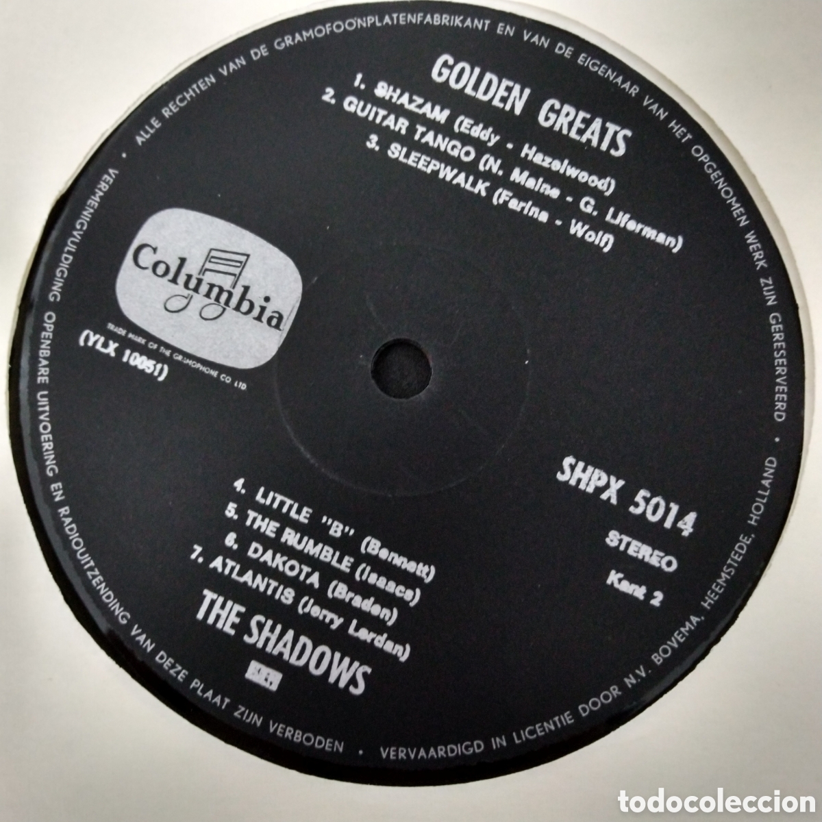 Discos de vinilo: THE SHADOWS - GOLDEN GREATS - LP - 1969 - Foto 5