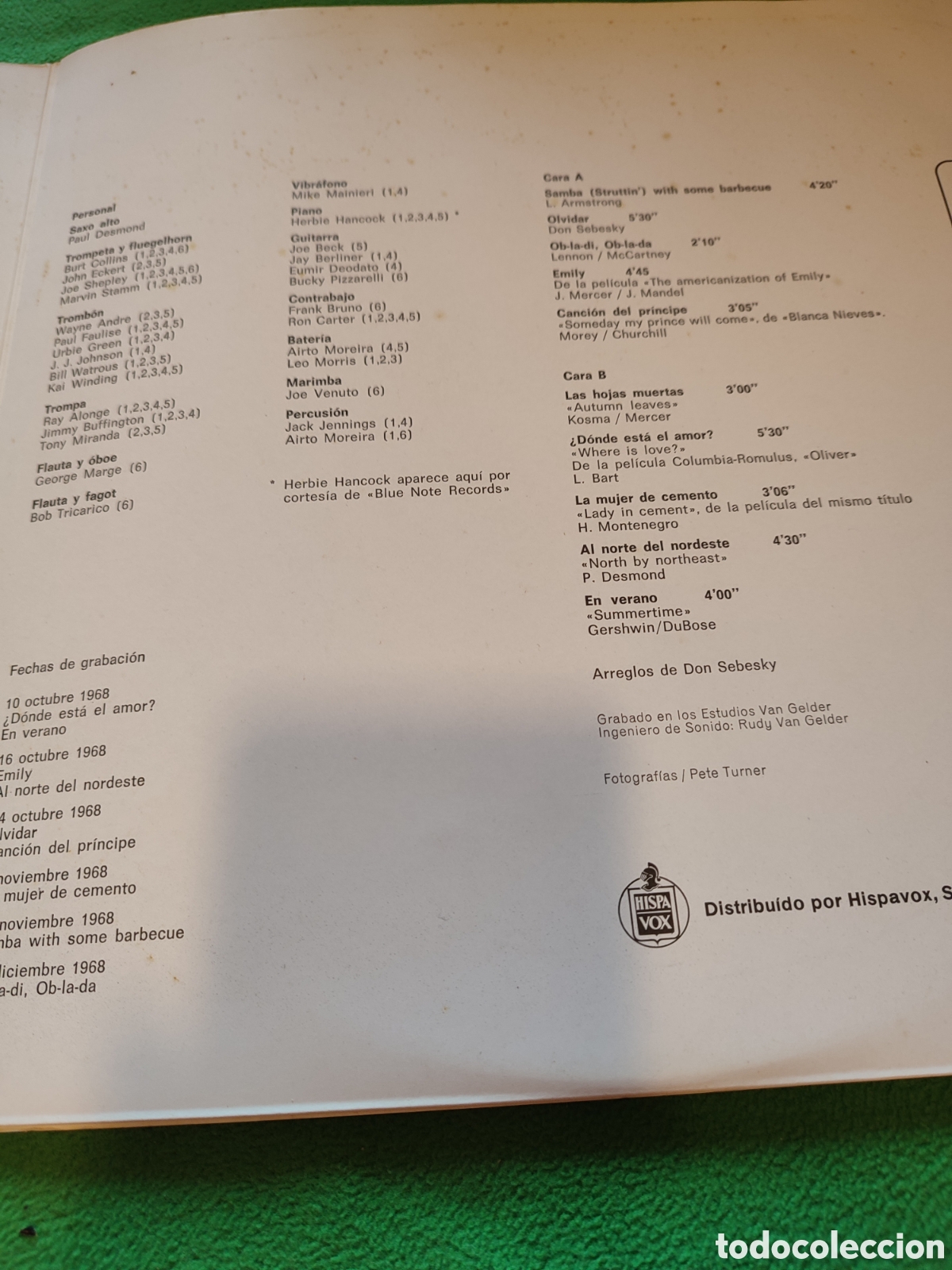 Discos de vinilo: Paul Desmond - En verano - Foto 4