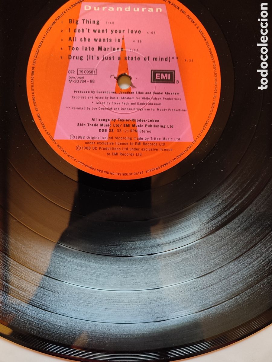 Discos de vinilo: Duran Duran - Big Thing Vinilo Lp - Foto 5