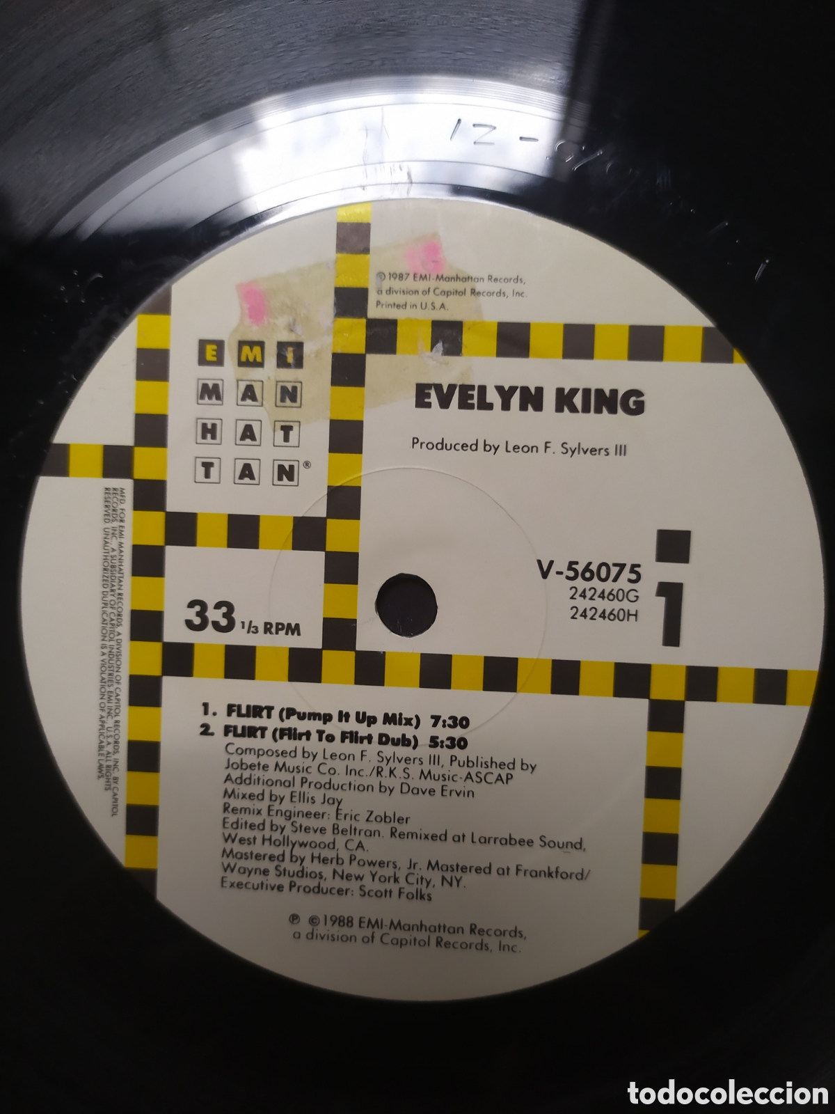 Discos de vinilo: Maxi single Evelyn Champagne King.&nbsp;Flirt - Foto 3