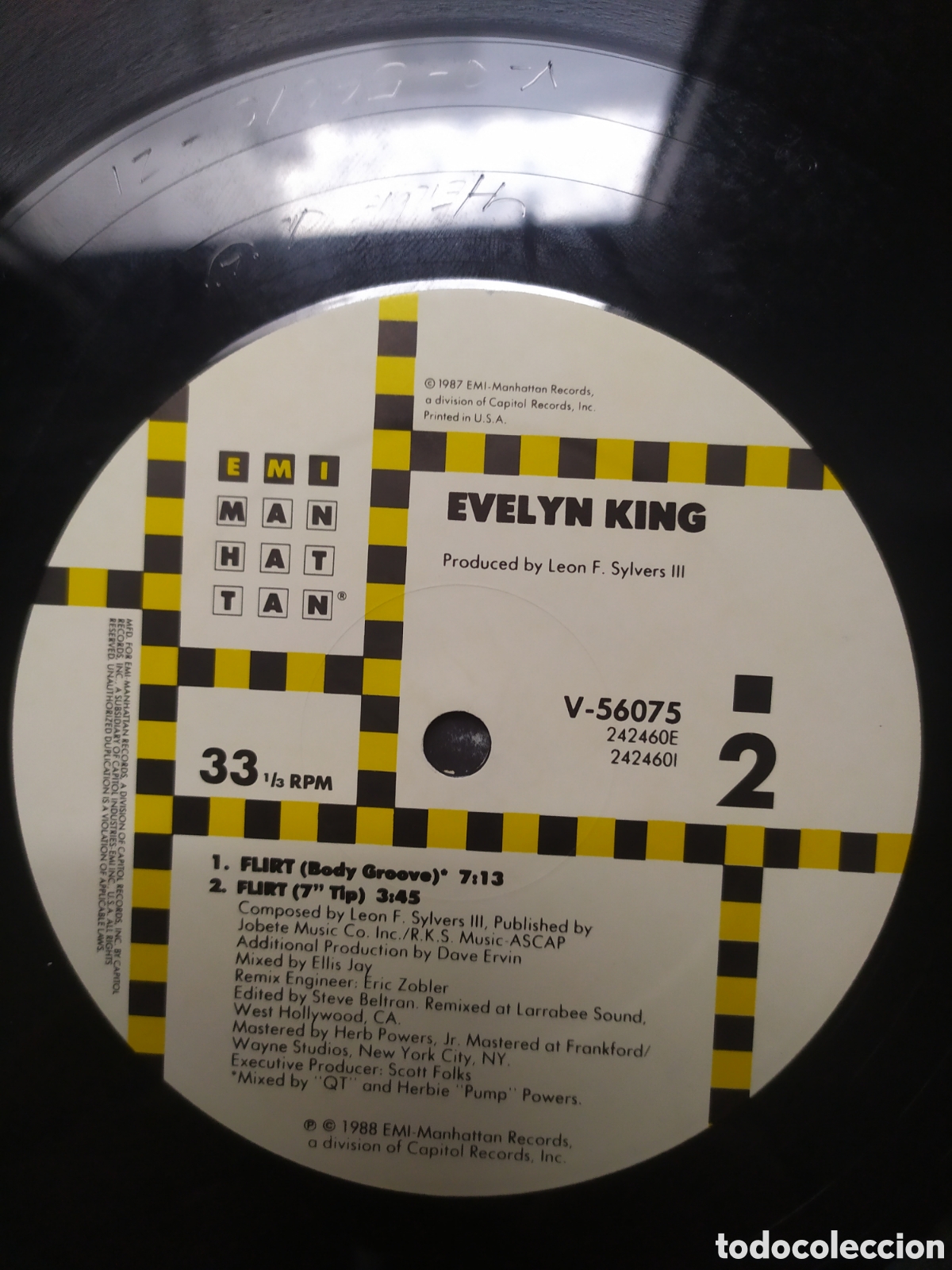 Discos de vinilo: Maxi single Evelyn Champagne King.&nbsp;Flirt - Foto 4