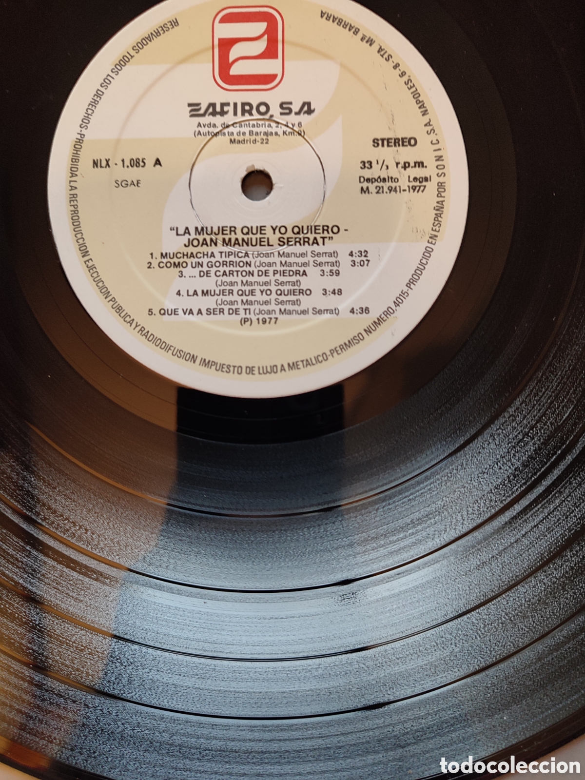 Discos de vinilo: Joan Manuel Serrat - La mujer que yo quiero - Foto 4