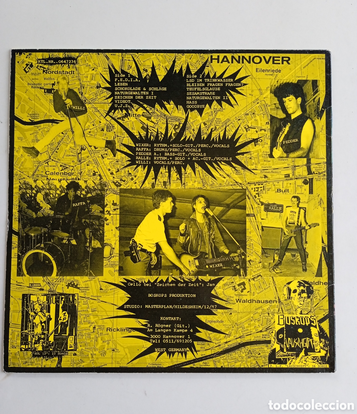 Discos de vinilo: Boskops &ndash; F.E.D.I.A., 1988, Germany. - Foto 2