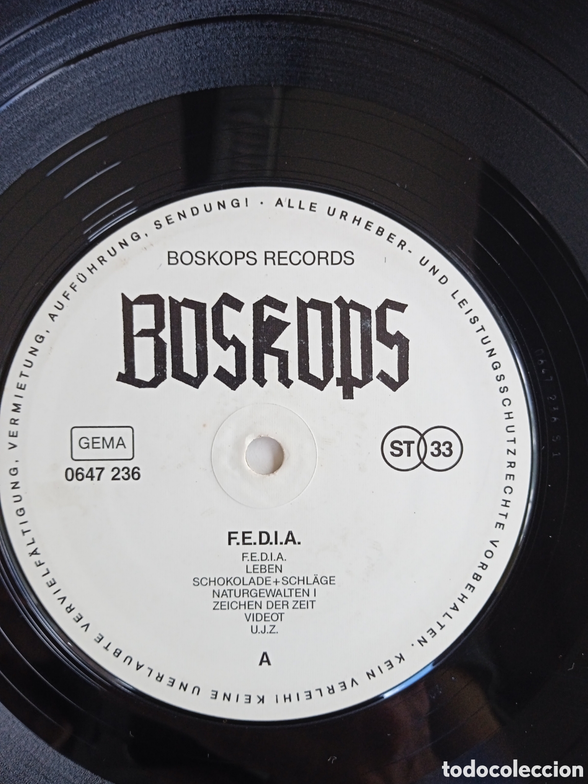 Discos de vinilo: Boskops &ndash; F.E.D.I.A., 1988, Germany. - Foto 4