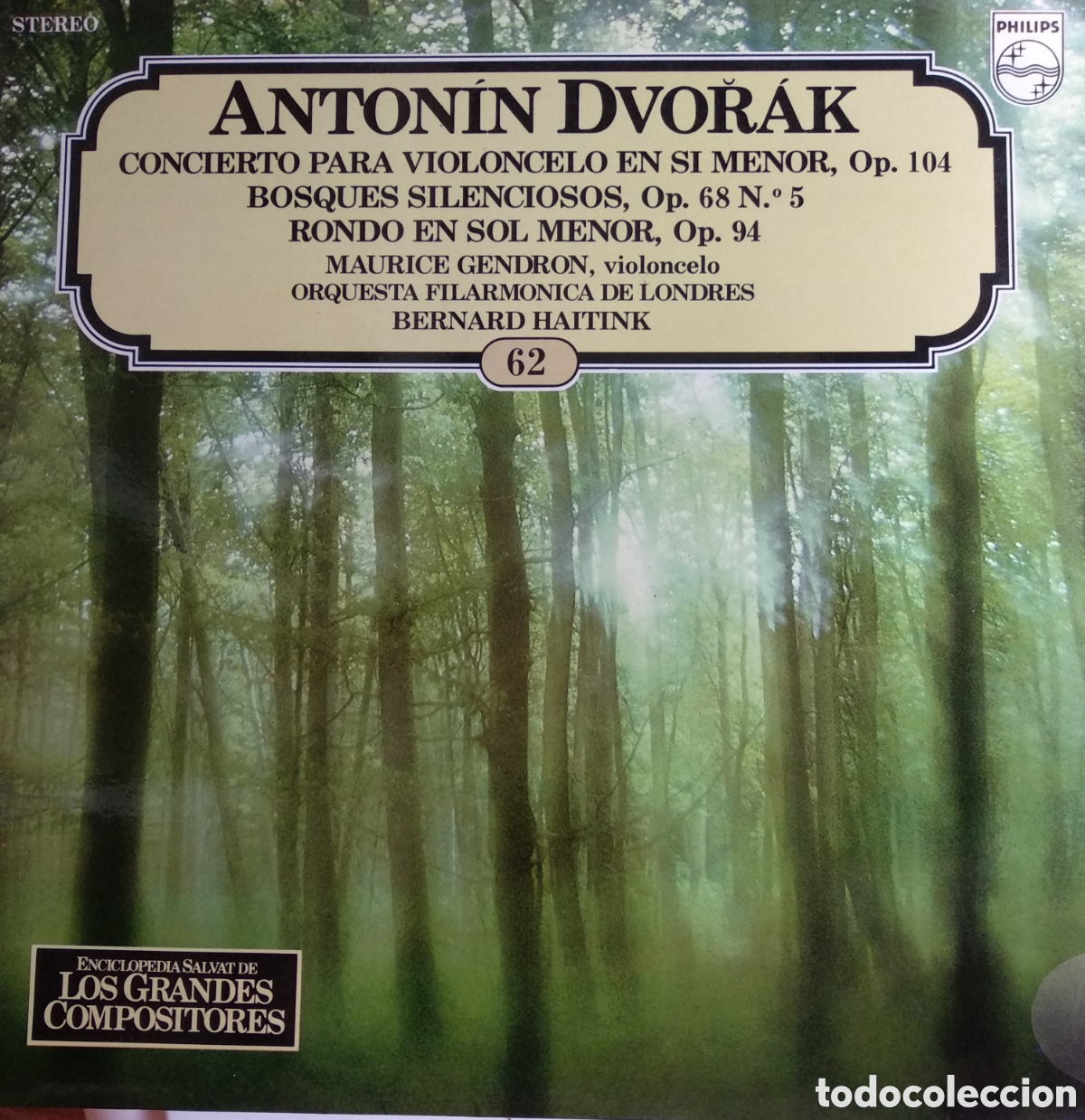 Discos de vinilo: ANTONIN DVORAK, SPAIN, PHILIPS, CT.1 - Foto 1