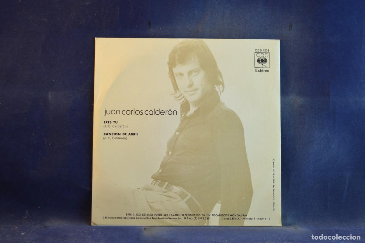 Discos de vinilo: JUAN CARLOS CALDERON - ERES TU - SINGLE - Foto 2