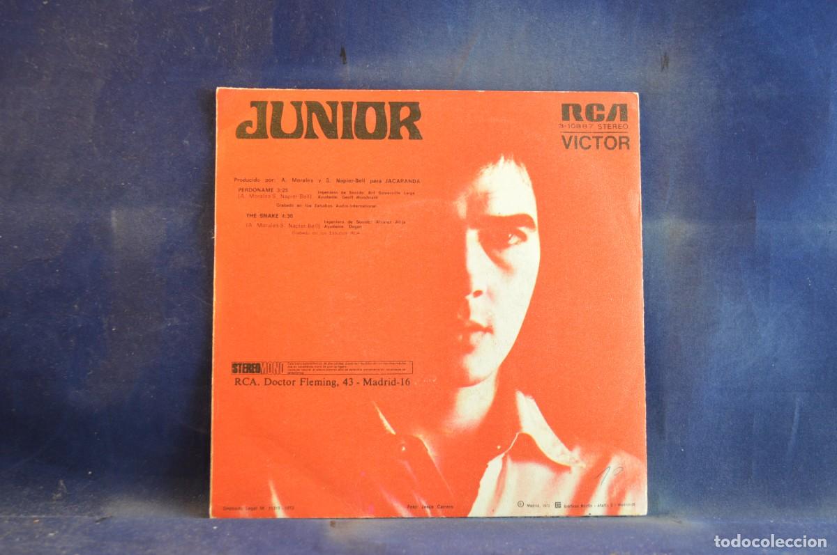 Discos de vinilo: JUNIOR - PERDONAME - SINGLE - Foto 2