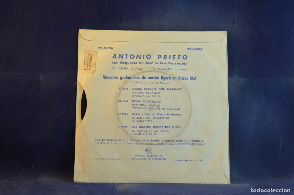 Discos de vinilo: ANTONIO PRIETO - LA NOVIA - SINGLE - Foto 2