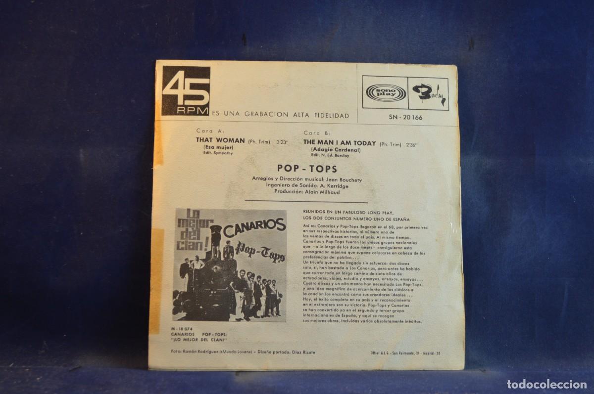 Discos de vinilo: POP .TOPS - ESA MUJER - SINGLE - Foto 2