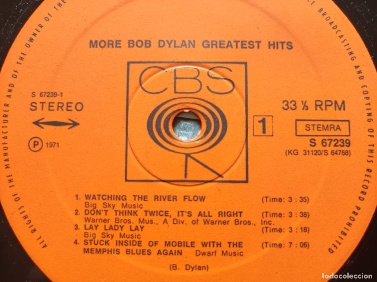 Discos de vinilo: Bob Dylan &ndash; More Bob Dylan Greatest Hits - 2lps - Foto 6