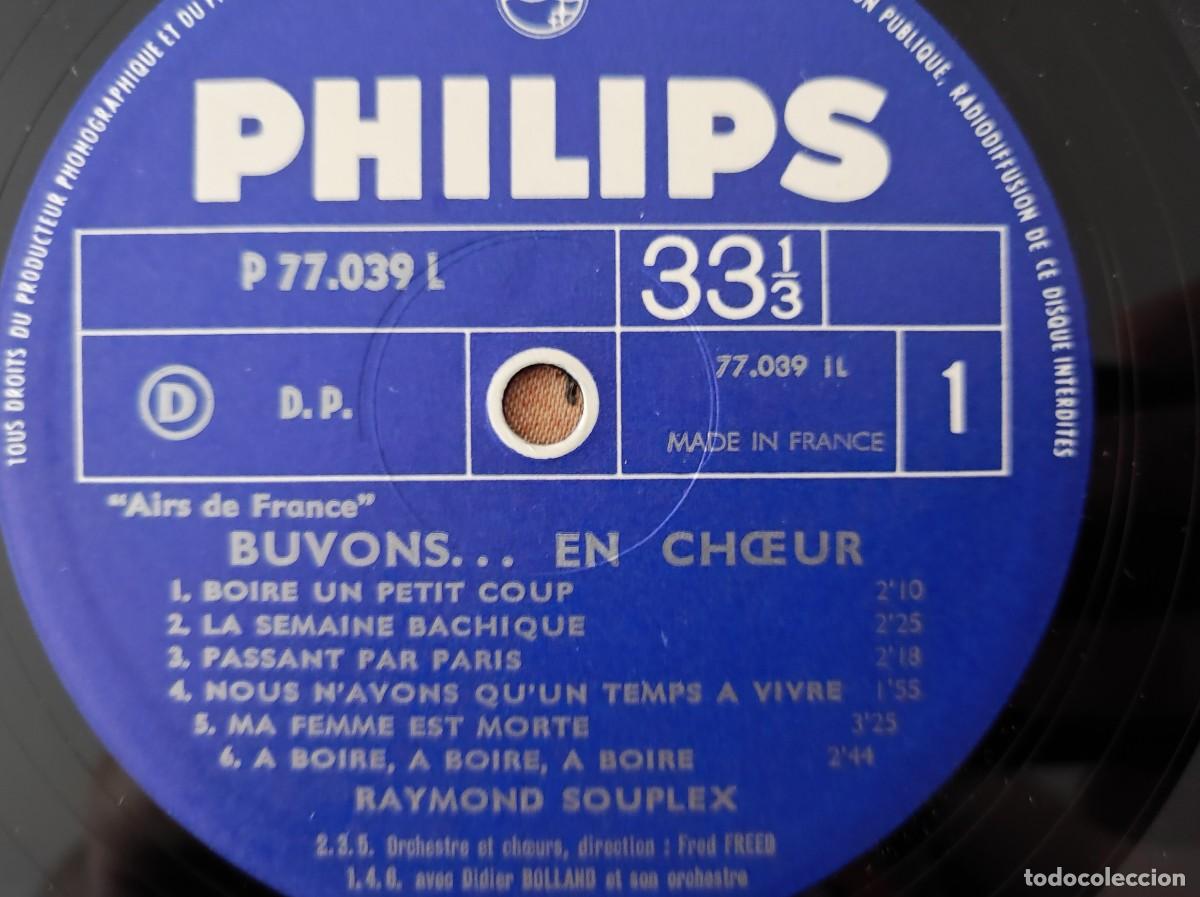 Discos de vinilo: Raymond Souplex &ndash; Buvons... ...En Choeur Lp - Foto 2