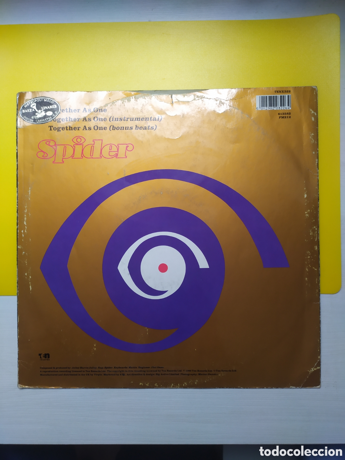 Discos de vinilo: Maxi single Spider. Together As One - Foto 2