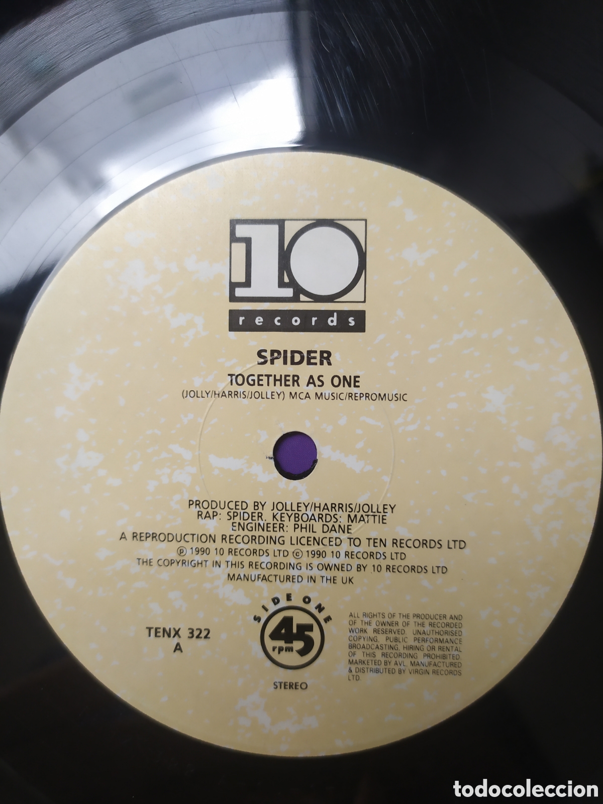 Discos de vinilo: Maxi single Spider. Together As One - Foto 3