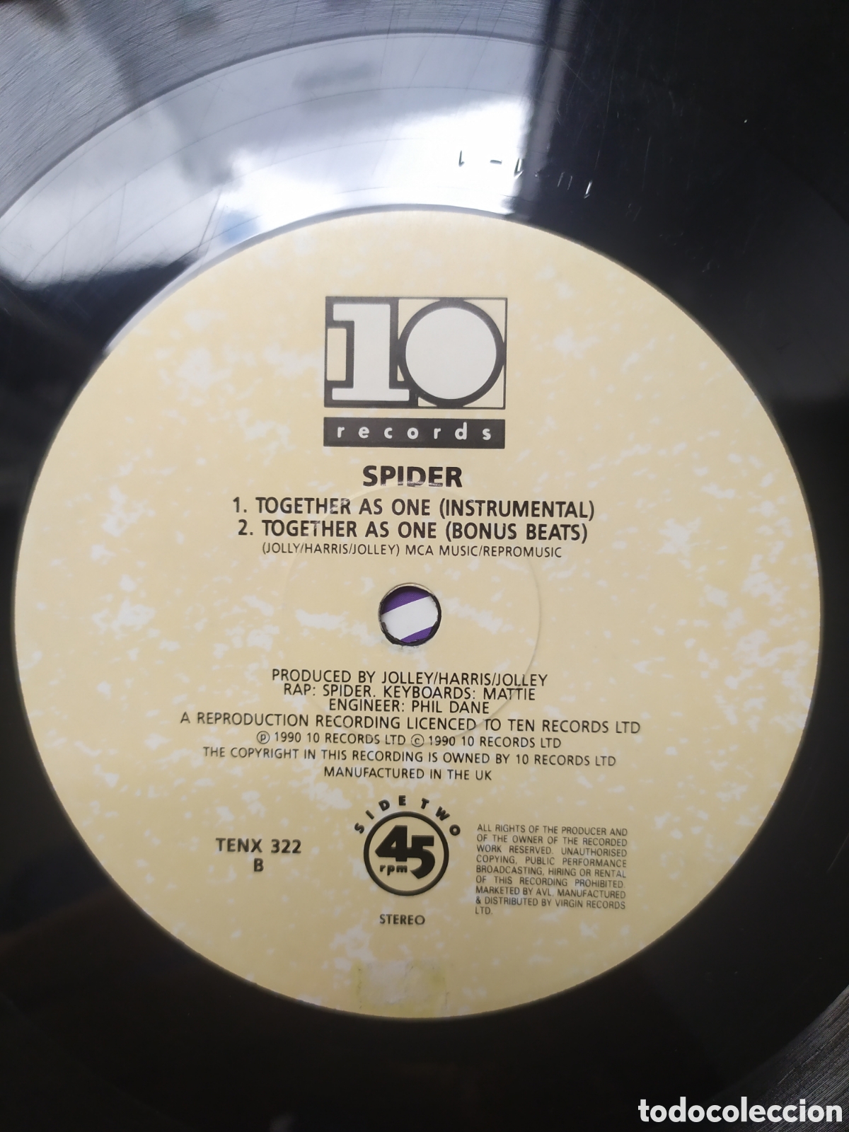 Discos de vinilo: Maxi single Spider. Together As One - Foto 4