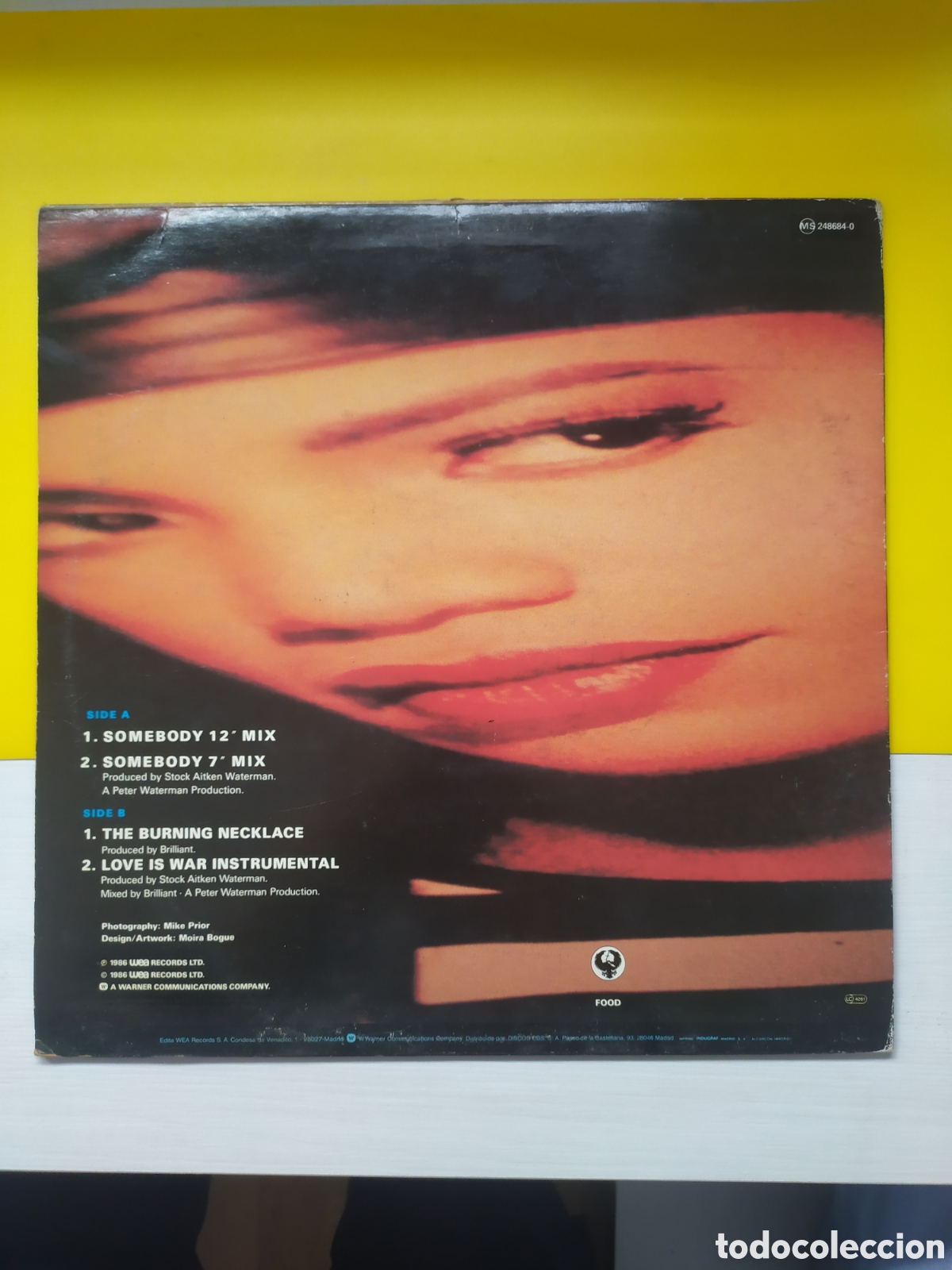 Discos de vinilo: Maxi single Brilliant. Somebody - Foto 2