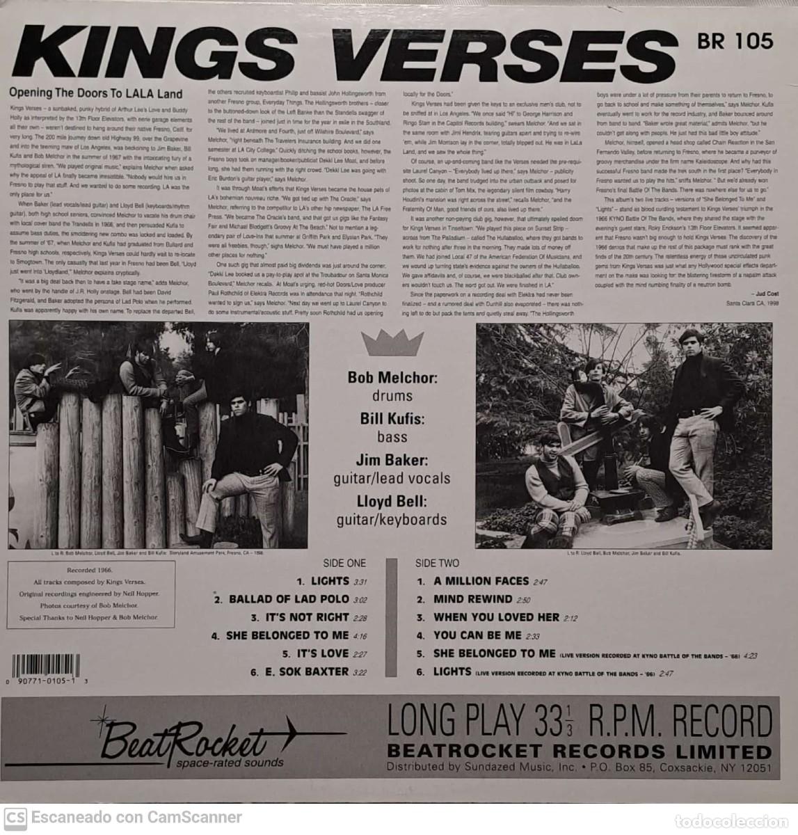 Discos de vinilo: Kings Verses &lrm;&ndash; Kings Verses - Foto 2
