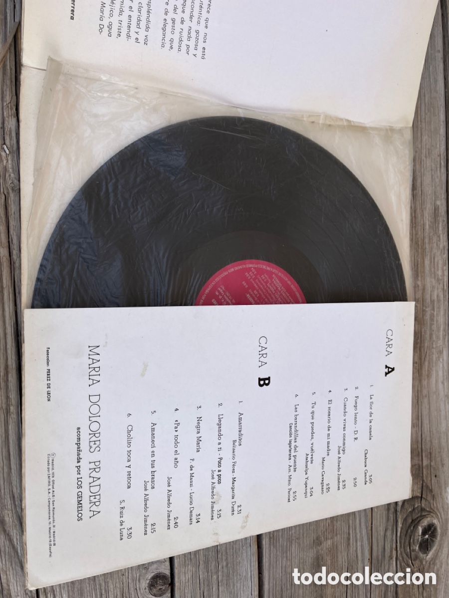 Discos de vinilo: Exitos de Mar&iacute;a Dolores Pradera. - Foto 2