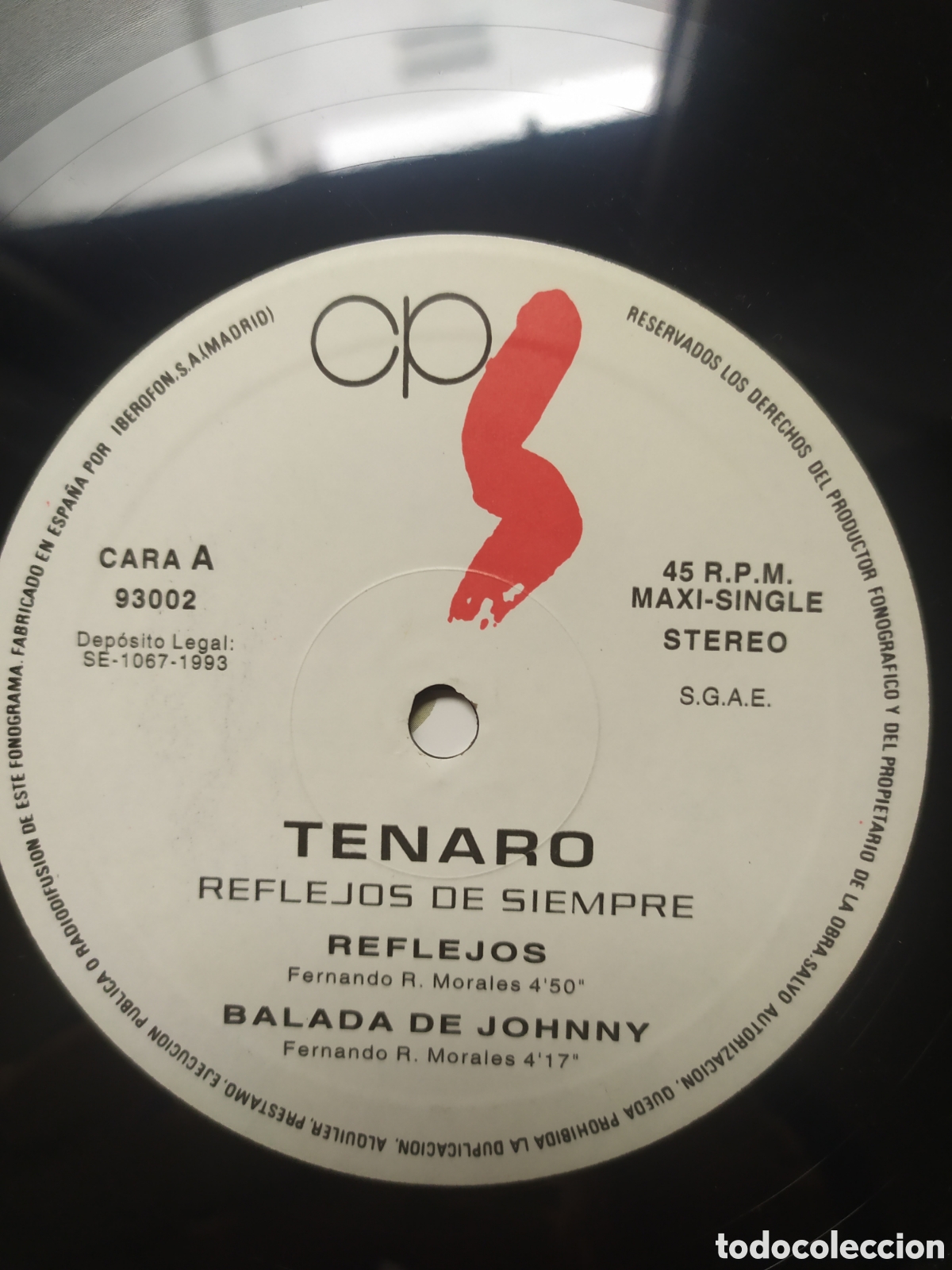 Discos de vinilo: Maxi single T&eacute;naro.&nbsp;Reflejos De Siempre... - Foto 4