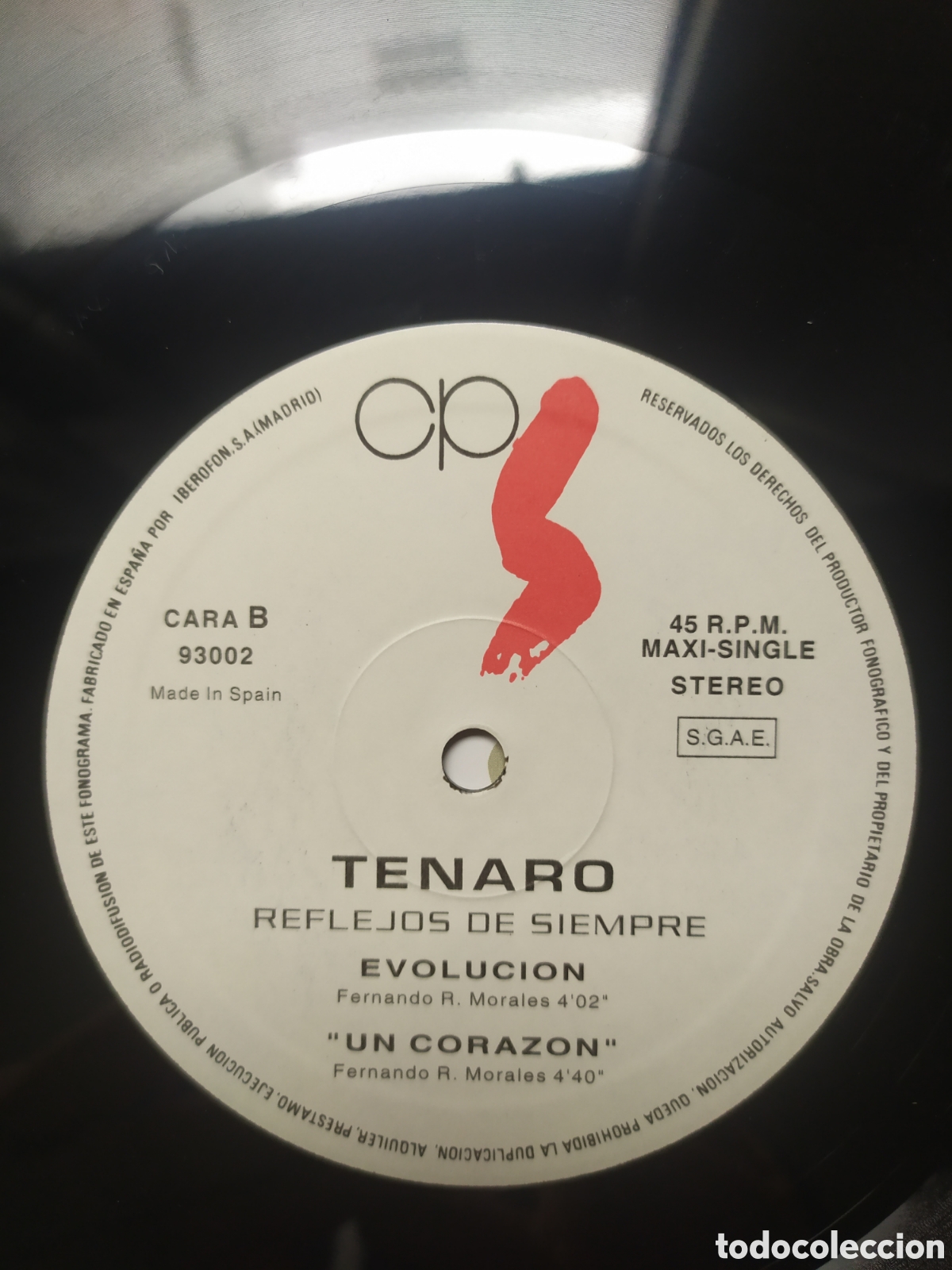 Discos de vinilo: Maxi single T&eacute;naro.&nbsp;Reflejos De Siempre... - Foto 5