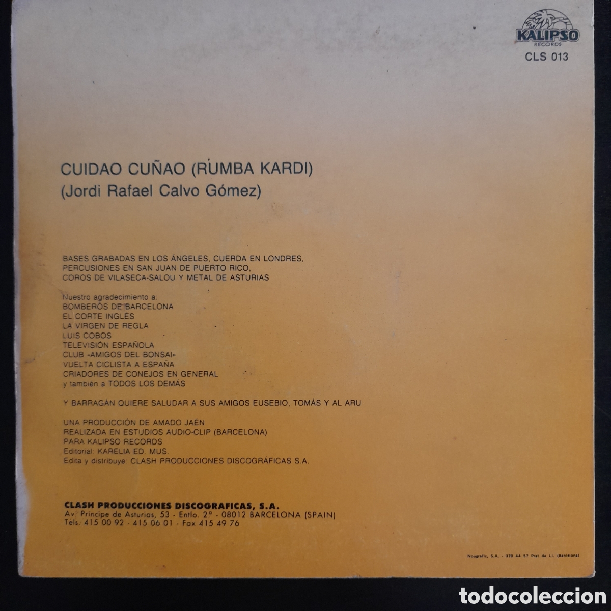 Discos de vinilo: Barrag&aacute;n &ndash; Chi Che&ntilde;&oacute; Complende? 1990. Vinilo, 7&rdquo;, Single, Single Sided, Promo - Foto 2