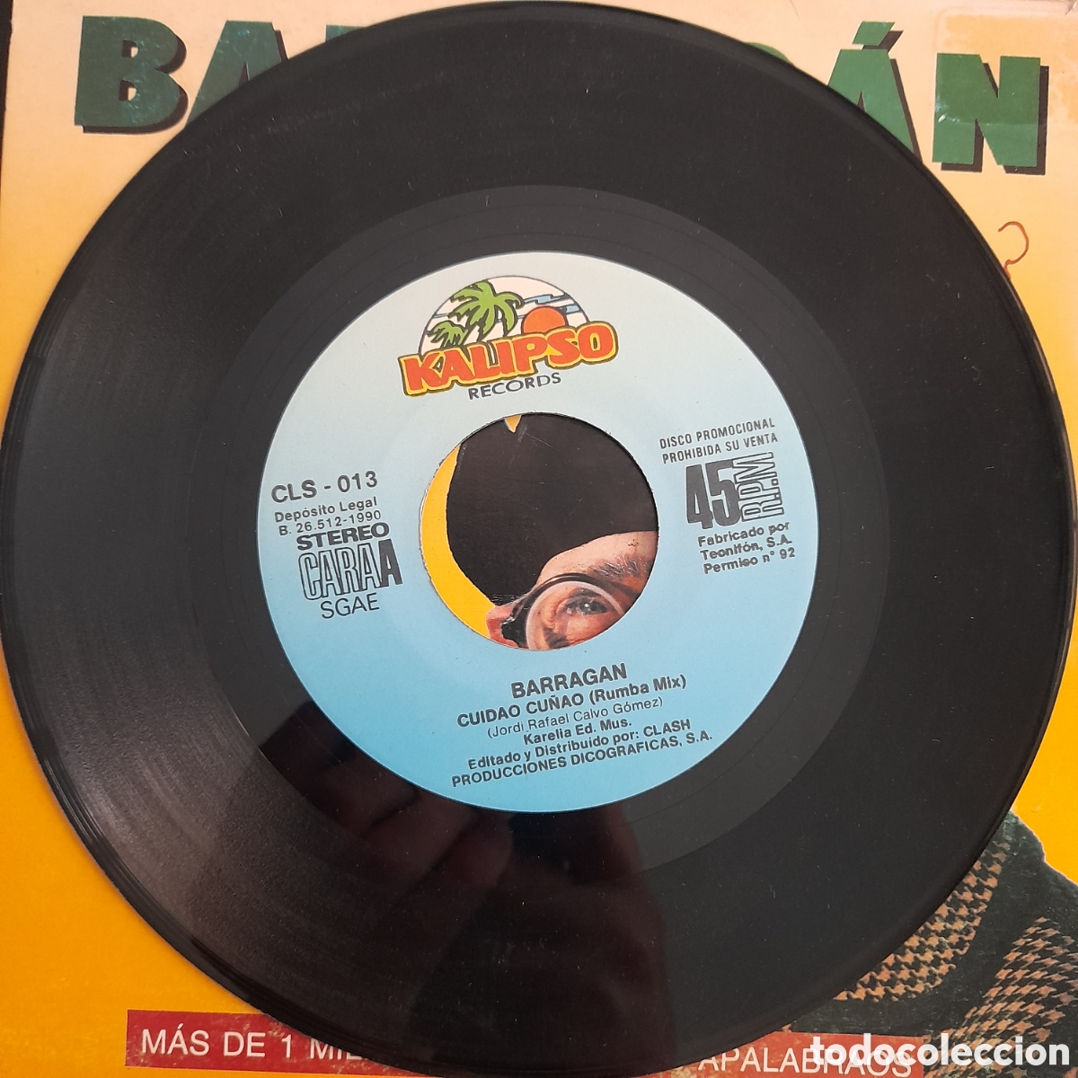Discos de vinilo: Barrag&aacute;n &ndash; Chi Che&ntilde;&oacute; Complende? 1990. Vinilo, 7&rdquo;, Single, Single Sided, Promo - Foto 3
