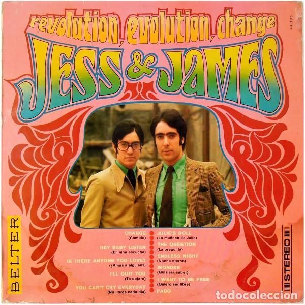 Discos de vinilo: JESS & JAMES REVOLUTION, EVOLUTION, CHANGE LP 1969 - Foto 1