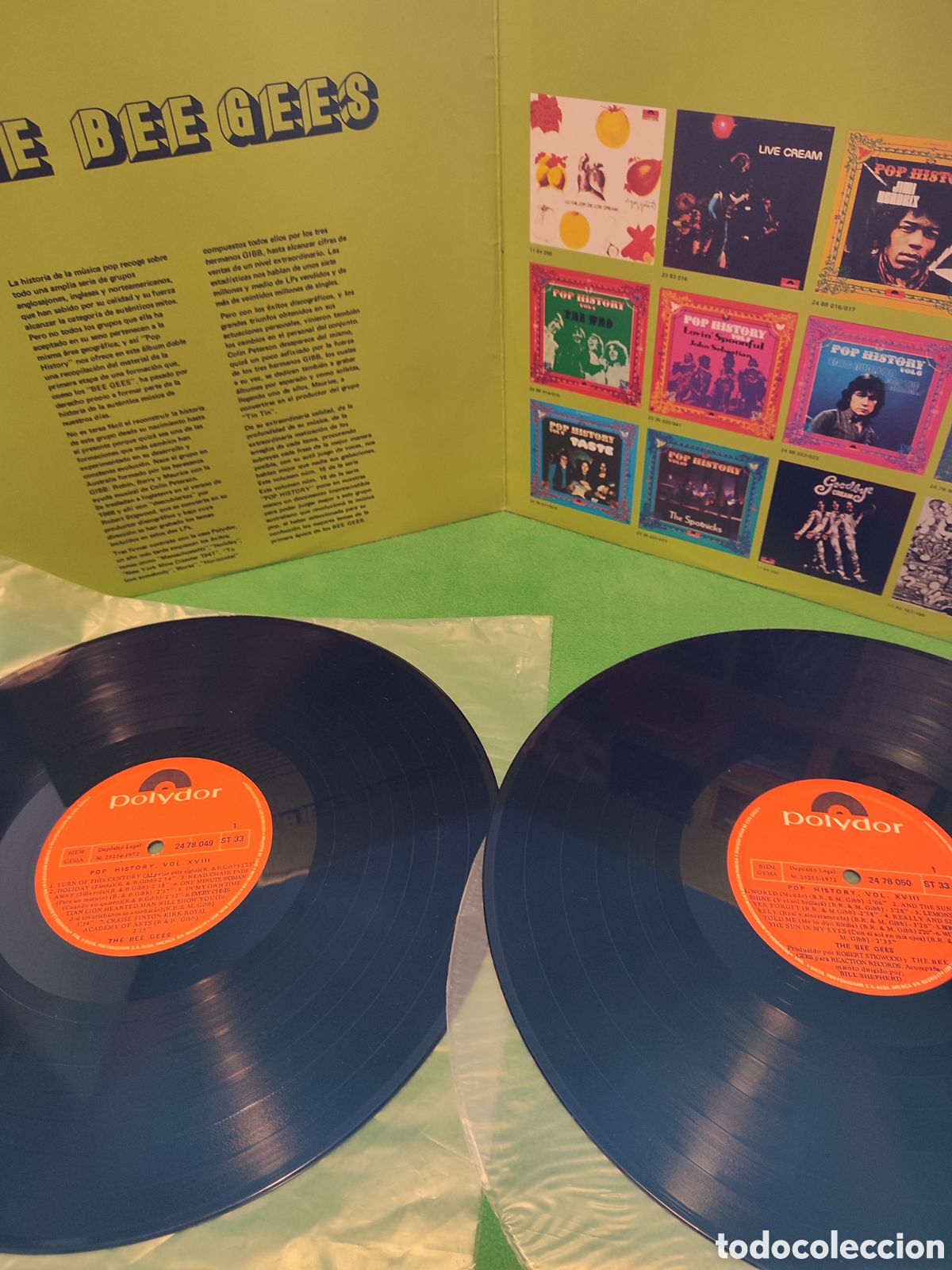Discos de vinilo: Bee Gees - Pop History Vol 18 - Foto 2