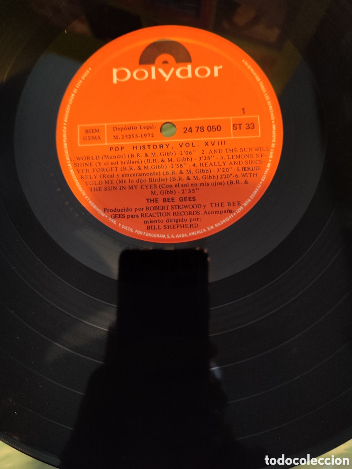 Discos de vinilo: Bee Gees - Pop History Vol 18 - Foto 4