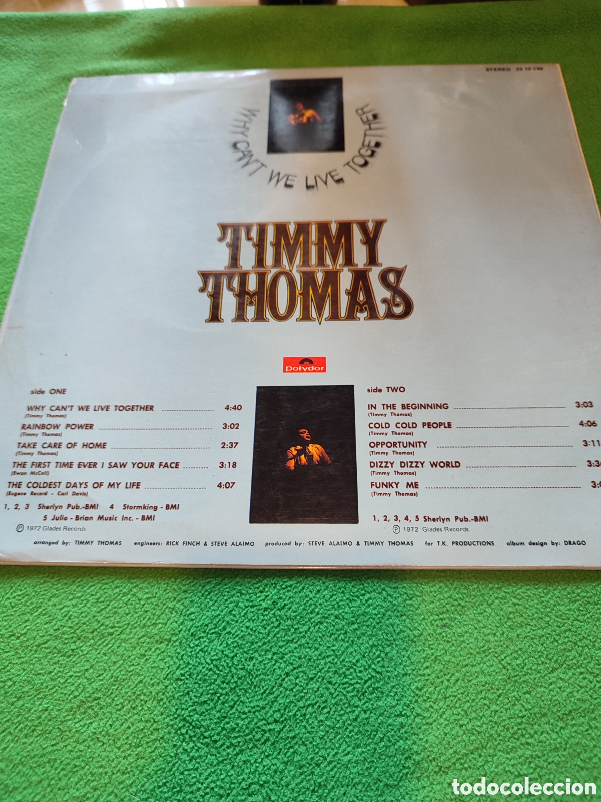 Discos de vinilo: Timmy Thomas - Why Cant we Live together - Foto 2