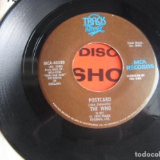 Discos de vinilo: THE WHO – POSTCARD / PUT THE MONEY DOWN - SG MCA 1974 - EDICION USA CON POCO USO
