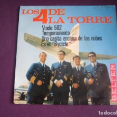 Discos de vinilo: LOS 4 DE LA TORRE – VUELO 502 + 3 - EP BELTER 1965 - POP 60'S, USO LEVE