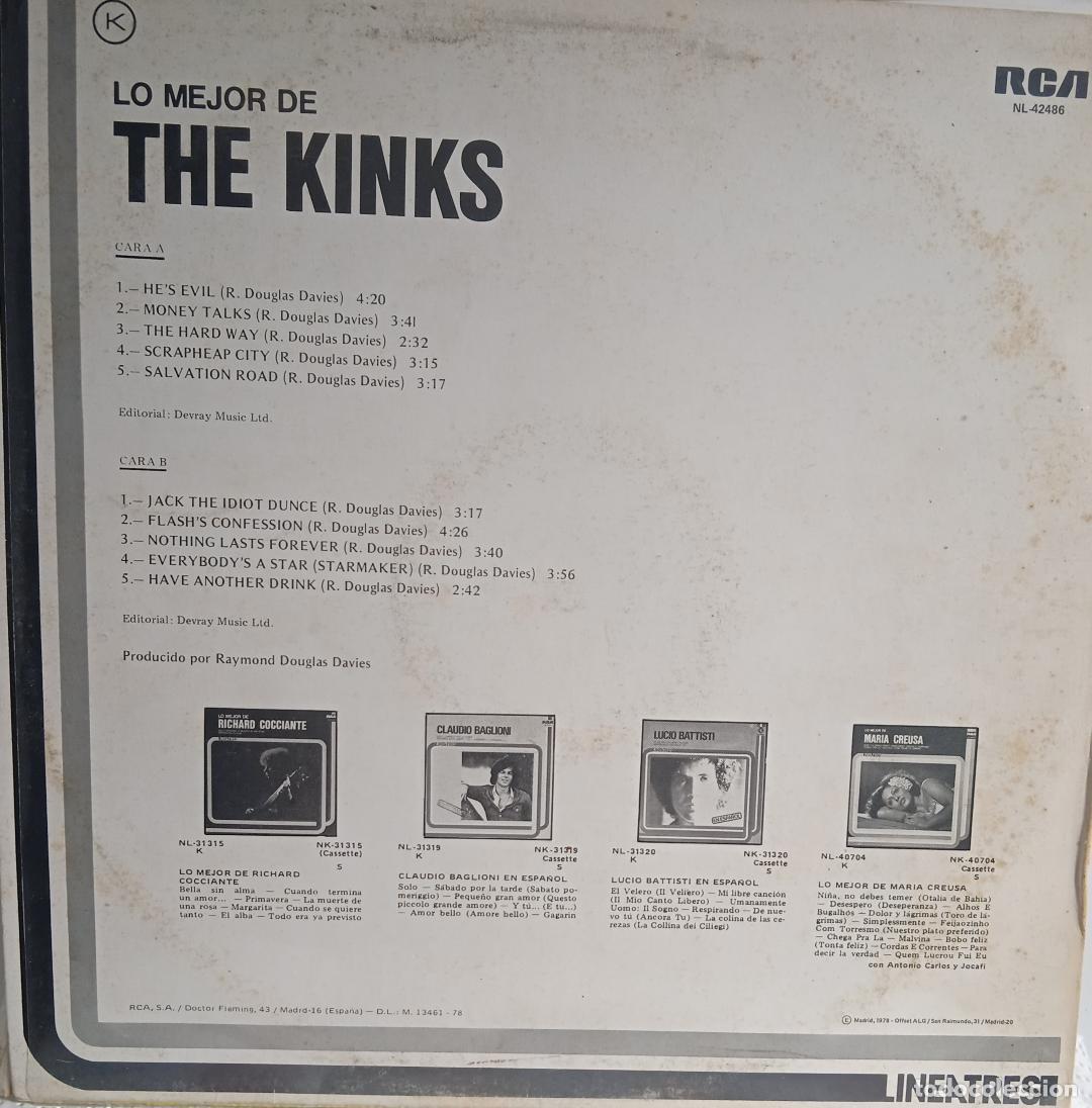 Discos de vinilo: THE KINKS -LO MEJOR DE THE KINKS - Foto 2