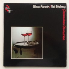 Discos de vinilo: MAX ROACH / ART BLAKEY ‎– PERCUSSION DISCUSSION , 2LPS USA 1976 CHESS