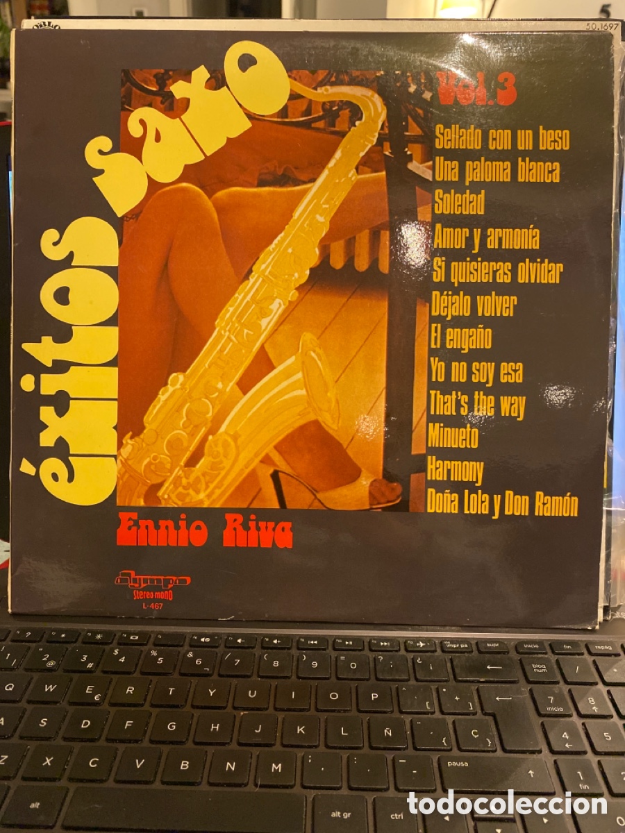 Discos de vinilo: ENNIO RIVA - EXITOS SAXO VOL. 3 LP SPAIN - Foto 1