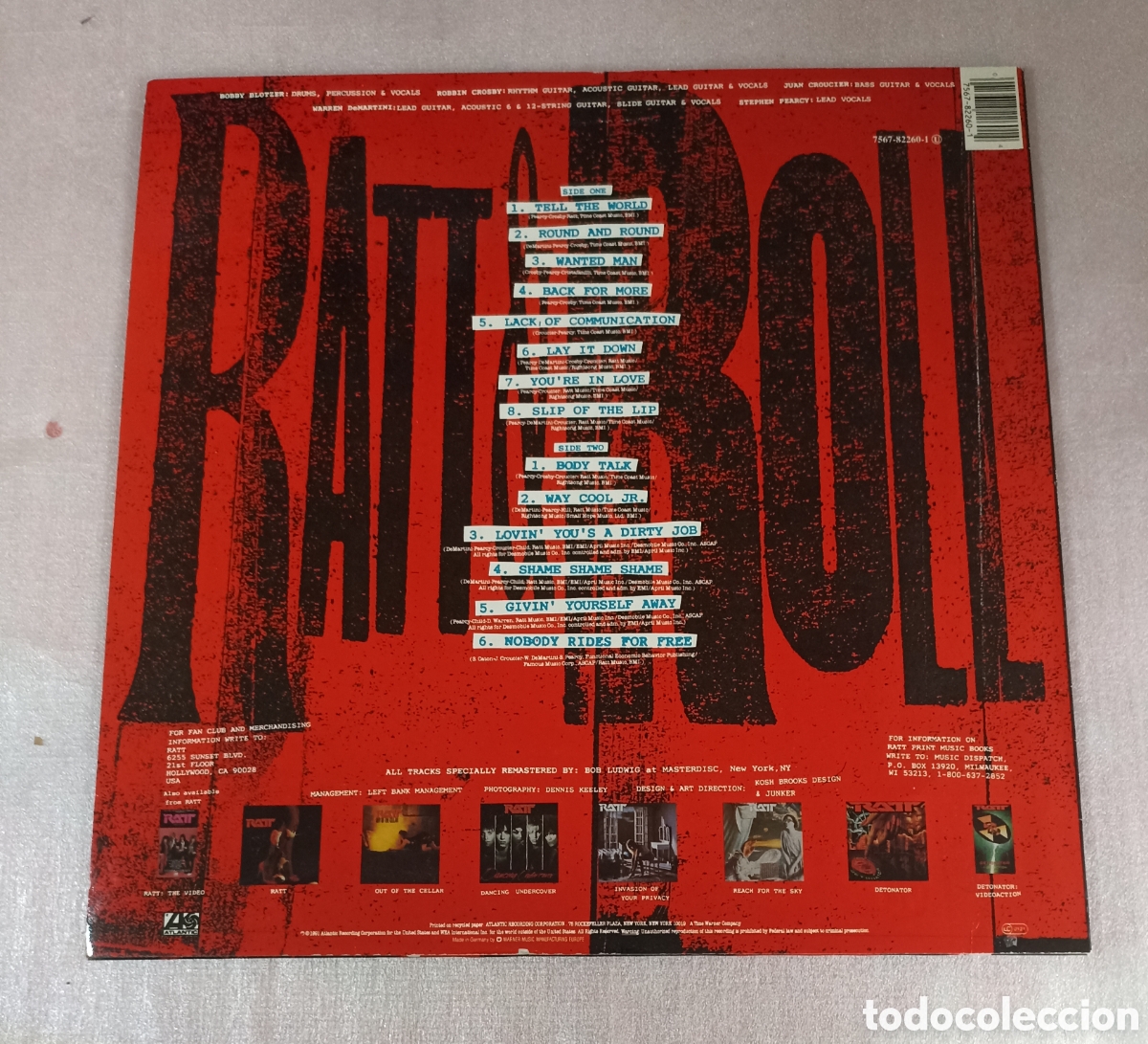 Discos de vinilo: Disco vinilo Ratt-Ratt and Roll 8191 - Foto 2