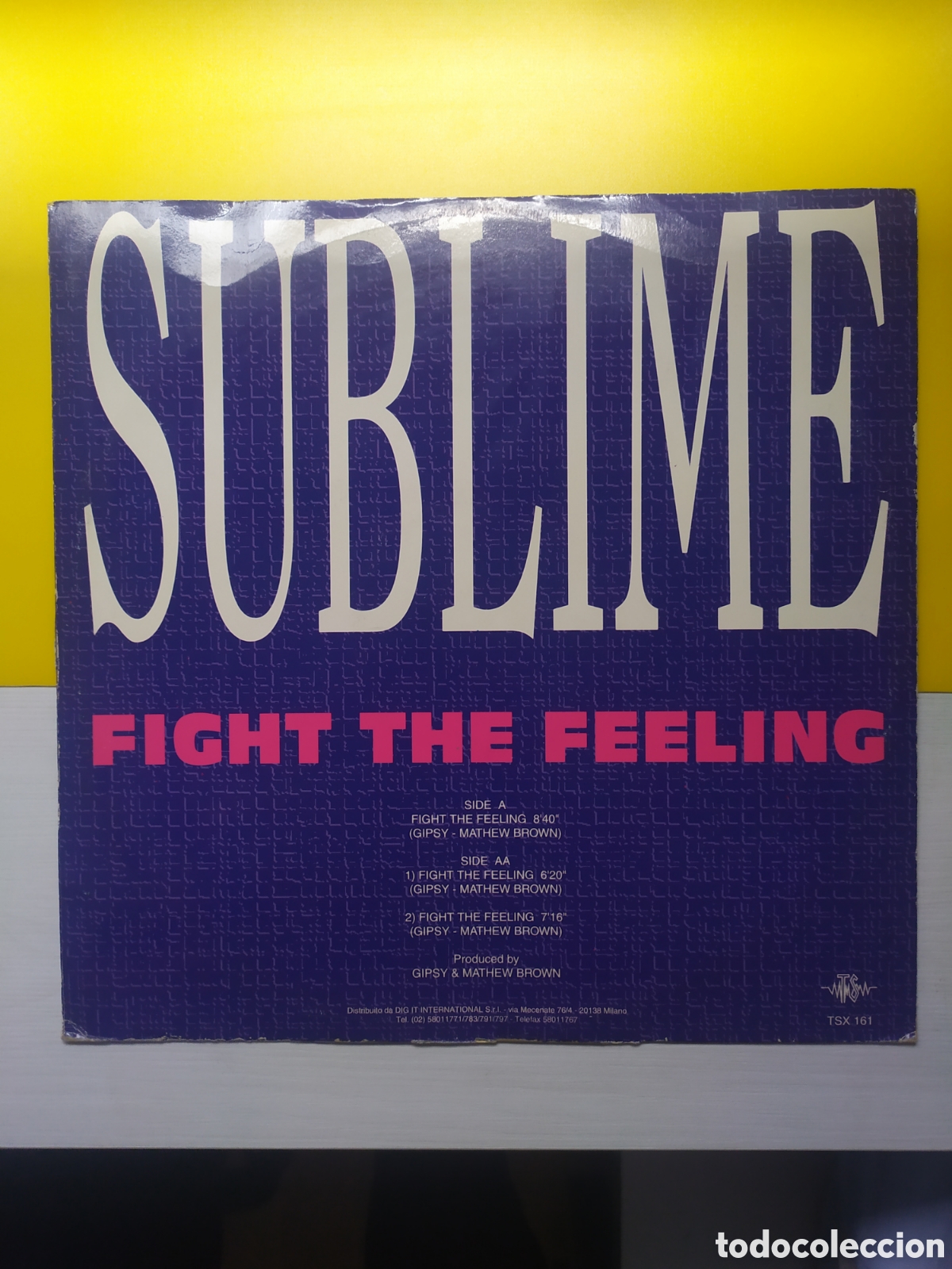 Discos de vinilo: Maxi single Sublime.&nbsp;Fight The Feeling - Foto 2