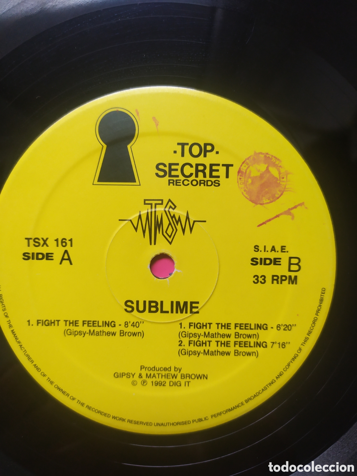 Discos de vinilo: Maxi single Sublime.&nbsp;Fight The Feeling - Foto 3