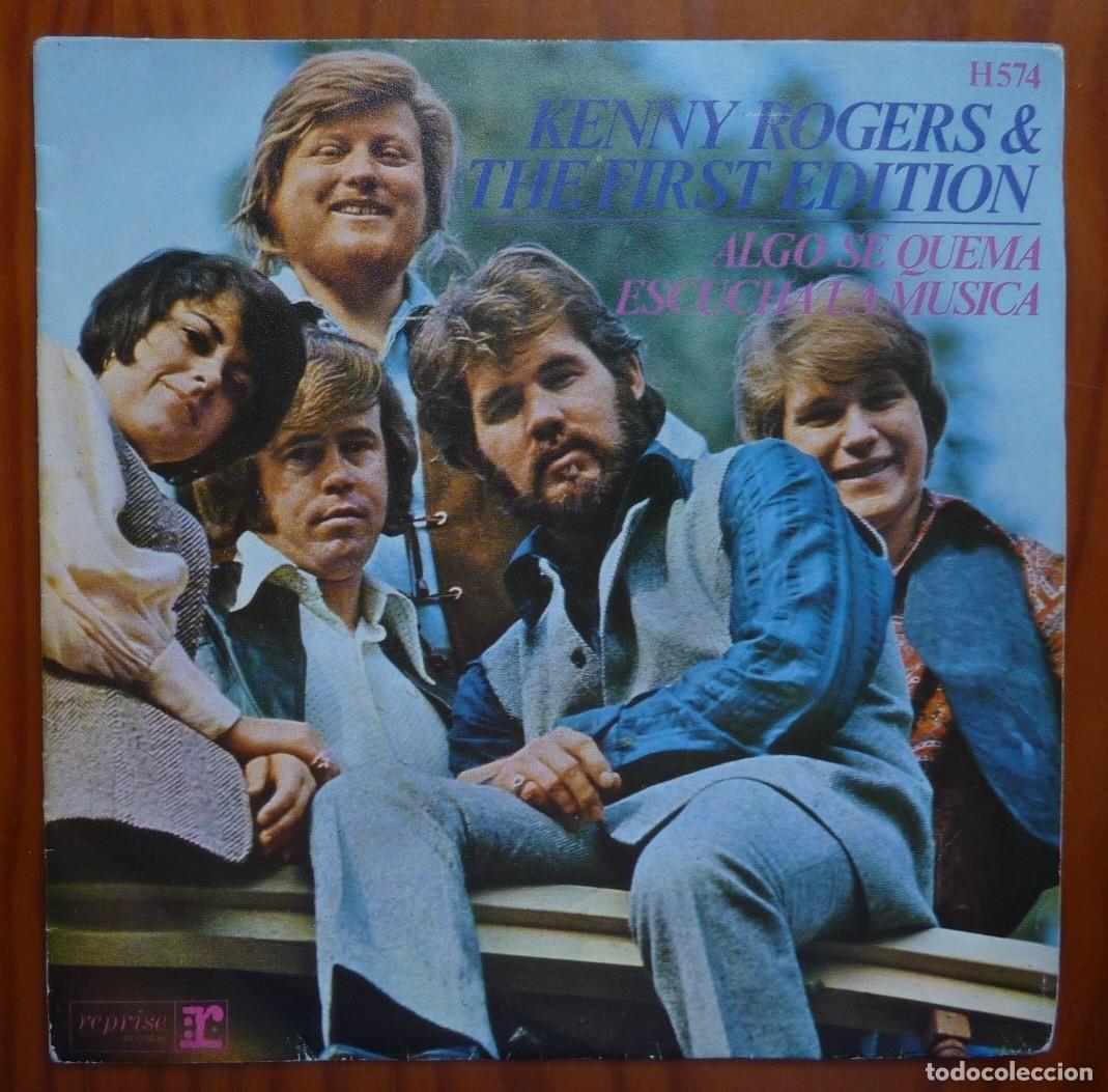 Discos de vinilo: KENNY ROGERS / ALGO SE QUEMA / 1970 / SINGLE - Foto 1
