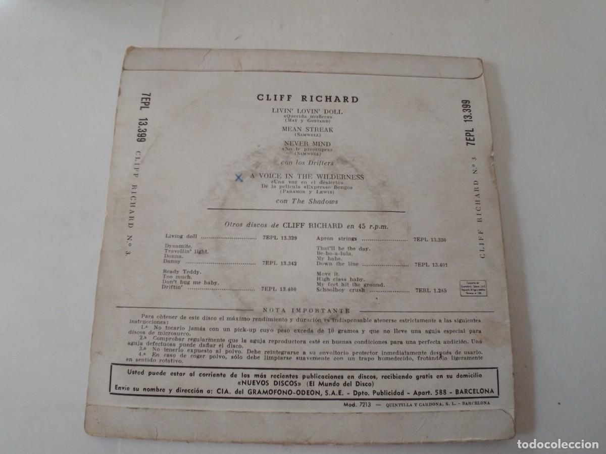 Discos de vinilo: CLIFF RICHARD-EP EXPRESSO BONGO - Foto 2
