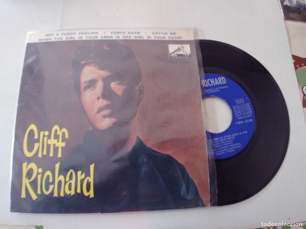 Discos de vinilo: CLIFF RICHARD-EP GOT A FUNNY FEELING +3 - Foto 1